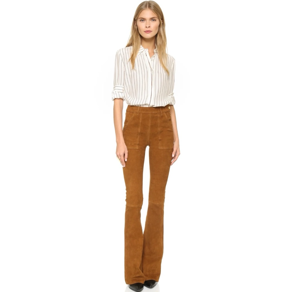 Frame Le Flare Suede Pants Size 26
